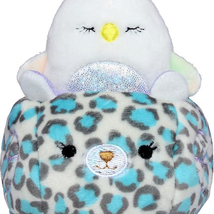 Squishville Serena in Carriage & Diego in Truck - Two 2” Mini-Squishmallow Swan and Elephant Plush Carriage and Vehicles, Irresistibly Soft & Colorful - Amazon Exclusive