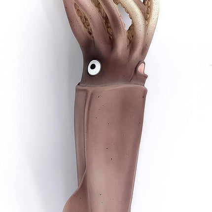 Gemini&Genius Sea Animal Squid Action Figure Toy for Kids, Soft Rubber Realistic Ocean Squid Educational and Role Play Toys for Kids and Collectors, Great Swimming and Bath Figure Toys