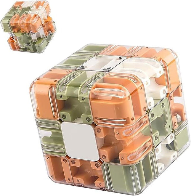 Large Labyrinth 3D Puzzles Maze Cube - Engaging Brain Teaser Toy, catalogto 3D Magic Cube Maze Ball Puzzles, Cultivate Logical Thinking for Adults Teens (2 pcs)