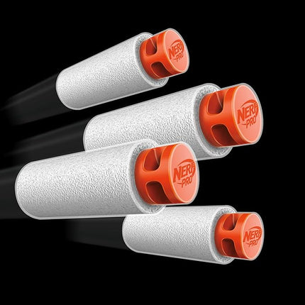 Nerf Pro Sender Half-Length Semi Automatic Dart Blaster, 150 FPS, 30 Nerf Pro Half-Length Darts, 15-Dart Magazine, Eyewear, Gifts for Teens, 14+