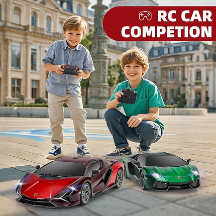 MIEBELY Lamboghini RC Car - 1:24 Scale Lambo Toy Car 3.7V 500mAh, Sián Fast Remote Control Car for Boys 8-12, Rc Race Model Birthday Gifts for Kids Adults Boys Girls Age 6-12 Year Old