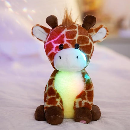 Glow Guards 12''Light up Giraffe Stuffed Animals,Soft Giraffe Plush Toy with LED Night Lights,Wildlife Stuffed Animal Glow in Dark,Birthday Christmas Hoilday Gift for Toddler Kids