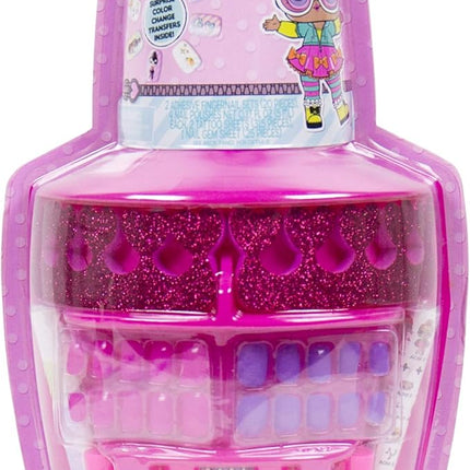 Horizon Group USA L.O.L. Surprise Color Change Nail Art, Includes 2 Sets of Adhesive Nails,3 Nail Polishes,1 Nail Decal Sheet,Water Transfer Tattoo Sheet,Nail Gems,Toe Separators + Instructions