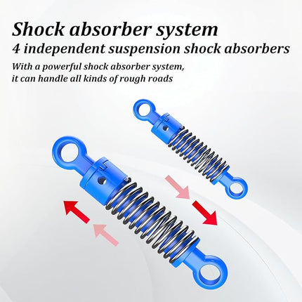 Remote Control Truck, 28cm Remote Control Car Off-Road for Boy with Spray & Light for Kids Age 4-7 8-12, 2.4Ghz All Terrain Electric RC Car Toy Gifts for Kids