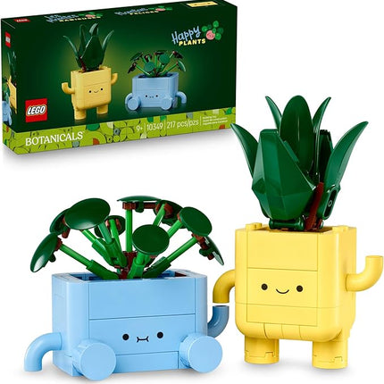 LEGO Botanicals Happy Plants Building Toys - Bedroom or Dorm Room Decor for Girls, Boys, & Adults, Desk or Shelf Display - Stocking Stuffers & Gift for Christmas - 10349