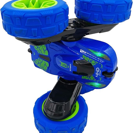 Threeking RC Stunt Car Remote Control Cars with Lights Double-Sided Driving Indoor Outdoor Toys Gifts Presents for 6 7 8 9 10 11 12 Year Old Kids Boys Girls