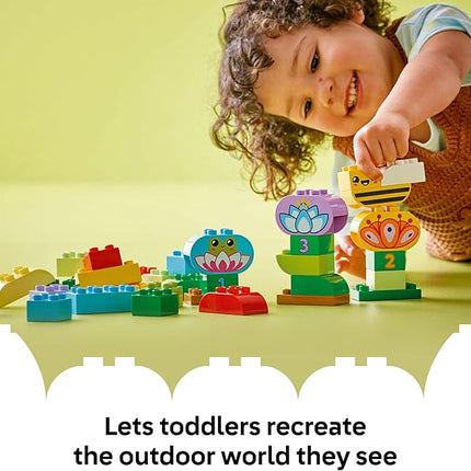 LEGO DUPLO Town Creative Garden & Flowers Building Toy Playset - Preschool Learning and Educational Flower Toy for Toddlers, Boys and Girls, Ages 2+ - Baby Gift Idea - 10444