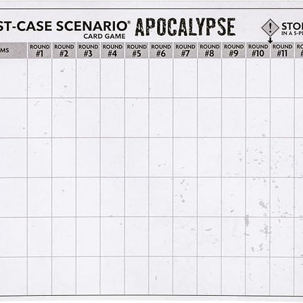 MOOSE GAMES The Worst-Case Scenario Card Game Apocalypse | Match How Players Rank Five Apocalyptic Scenarios from Bad to Worst | Score Points and Win! for Ages 14 to Adult for 3 to 6 Players