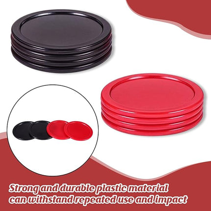 2.5 Inch Hockey Pucks, 8 Pcs Air Hockey Pucks Set Durable Puck for Air Hockeys Table Compatible with Standard Pushers and Goals Hockeys Replacement Puck Parts Set Game Tables Accessories