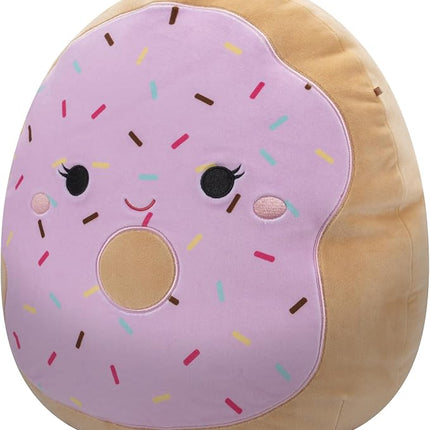 Squishmallows Original 14-Inch Dabria Pink Donut with Sprinkles - Official Jazwares Large Plush