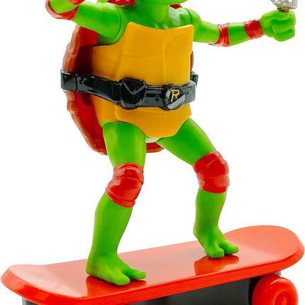 Teenage Mutant Ninja Turtles Toy, Raphael Sewer Shredder Pullback Skateboard, Mutant Mayhem TMNT Ninja Turtle Figure, Ages 3+