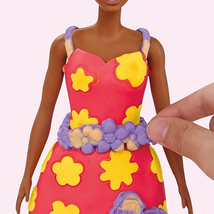 Play-Doh Barbie Flowers and Florals Accessory Pack, 4 Refill Pattern Sheets of Modeling Compound, 8 Fashion Accessories, Kids Arts and Crafts for Ages 5+