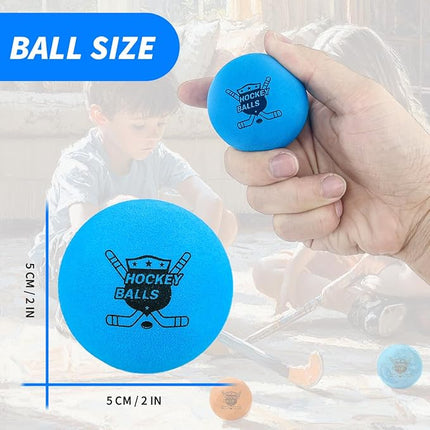 Pandahero 24-Pack Mini Hockey Foam Balls for Indoor Floor & Knee, Soft Street Hockey Balls Party Favors, Toys & Gifts for Boys 8-12
