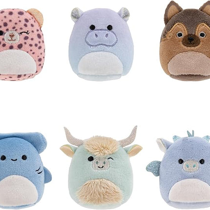 Squishville by Original Squishmallows Varsity Squad Plush - Six 2-Inch Squishmallows Plush Including NYA, Rocket, Benedict, Mario, Dane, and Armie - Toys for Kids