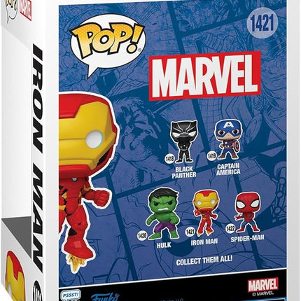 Funko Pop Marvel - Iron Man - Marvel Comics - Collectable Vinyl Figure - Gift Idea - Official Merchandise - Toys for Kids & Adults - Superheroes Fans - Model Figure for Collectors and Display