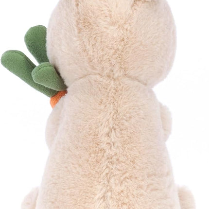 Jellycat Bonnie Bunny with Carrot Stuffed Animal, 7 inches- Rabbit & Bunny Plush Toy - Classic Children's Gift