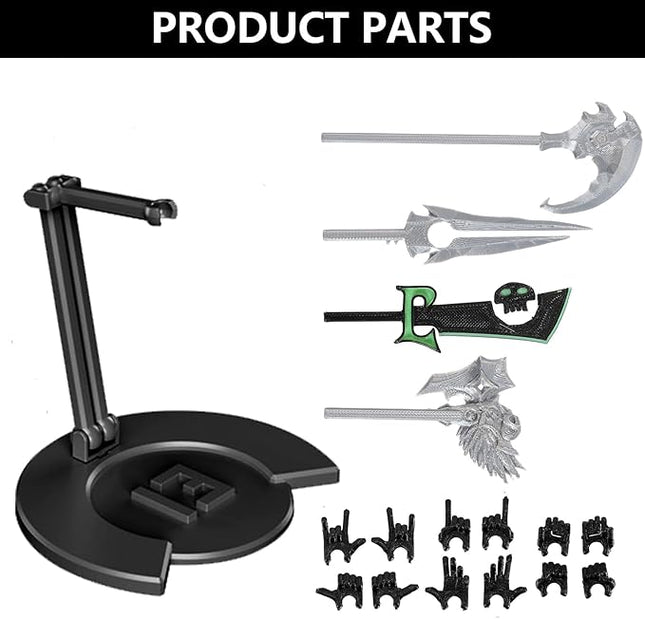 T13 Action Figure & Titan 13 Toys Green（3D Printed Action Figures Assembly Completed）（Multi-Jointed Movable）（Angel Designs Includes Various Accessories） Dummy 13 T 13 Figures Desk Decoration 5.5in