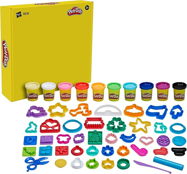 Play-Doh Holiday Set of Tools, 43 Accessories & 10 Modeling Compound Colors, Non Candy Halloween Handout Toys & Party Favors, Kids Arts & Crafts, Preschool Toys, Ages 3+ (Amazon Exclusive)