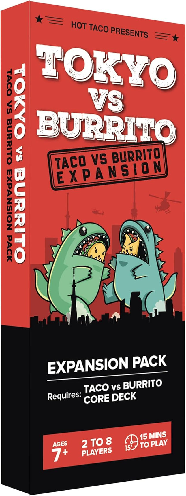 Taco vs Burrito Tokyo Expansion Pack - Fun Family Game for Kids & Adults, Ideal for Family Game Nights, Board & Card Game, Perfect Idea, Requires Core Game