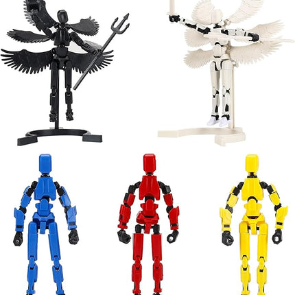 T13 Action Figure Set, 3D Printed Multi-Jointed, Titan 13 Action Figures, Multi-Articular Lucky Mobile Robot Nova T-13, Desktop Decorations for Game Lovers Toys