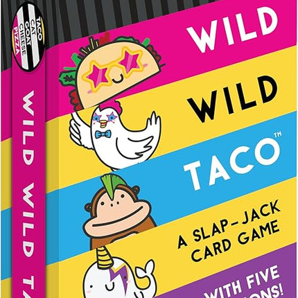 Wild, Wild Taco – by Taco Cat Goat Cheese Pizza - Hilarious, Fast-Paced Slap-Jack Card Game for Kids, Teens, and Adults. Family Friendly Party Game. Great Gift for Kids Ages 7+, 2-8 Players, 10 min