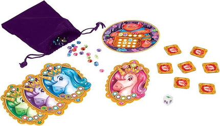 Peaceable Kingdom Share and Sparkle Unicorns Cooperative Strategy Game for Families and Kids Ages 4 & Up