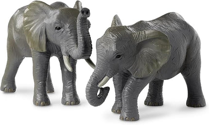 Terra by Battat – 4 Pieces African Elephant Toys Family Set – Realistic Plastic Safari Animals Figures – Animal Toys for Kids 3+ Years – Elephant Gifts & Baby Shower Decorations