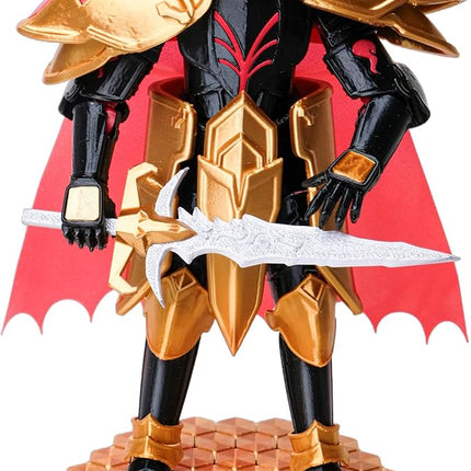 (Assembly Completed) Dummy 13 Titans Action Figure, 9 inches, Strong Magnetic Accessories, 8 in 1, 3D Printed Robot Multi-Jointed Movable, 9 inches Black Knight（Dark Gold）