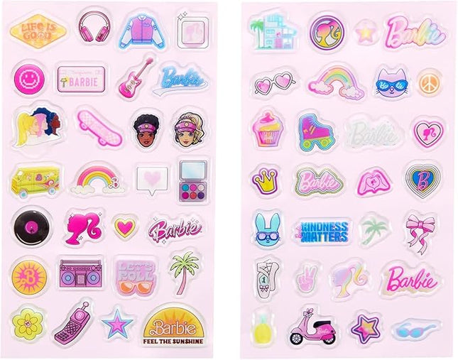 Kodak x Barbie Colorful & Decorative Barbie-Themed Sticker Sets – 50+ Iconic Barbie Stickers for Decorating Your Zink Camera, Printer, Scrapbook, Journal, and More