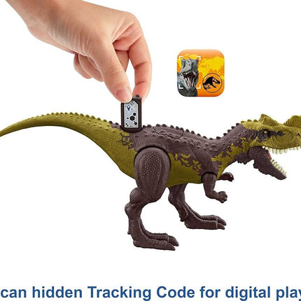 Mattel Jurassic World Strike Attack Genyodectes Serus Dinosaur Action Figure Toy with Attack Feature & Movable Joints