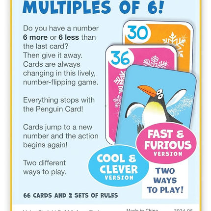 Melon Rind Jump 6, Math Game for Kids Learning Multiples of 6, Lively, Fun Card Game, Quick Activity for Boosting Math Confidence, Ages 8+