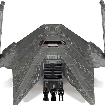 Jazwares Star Wars Micro Galaxy Squadron Inquisitor Transport Scythe - 7-Inch Starship Class Vehicle with Three 1-Inch Micro Figure Accessories