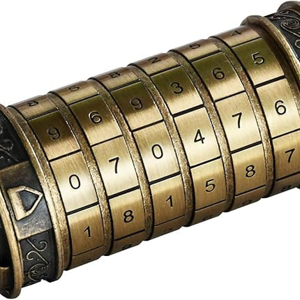 Da Vinci Code Numeric Cryptex Money Puzzle Box for Cash Gift, Jewelry Box with Hidden Compartment, Unique Puzzle Gift for Adults Brain Teaser Valentine’s Day Wedding & Anniversary Present