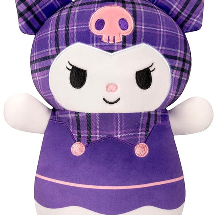 Squishmallows Original Sanrio 10in Plaid Kuromi HugMees – Ultrasoft Official Jazwares Plush (Medium-Sized)