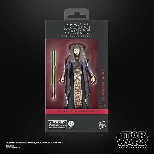 STAR WARS The Black Series Luminara Unduli, Attack of The Clones Premium Collectible 6 Inch Action Figure
