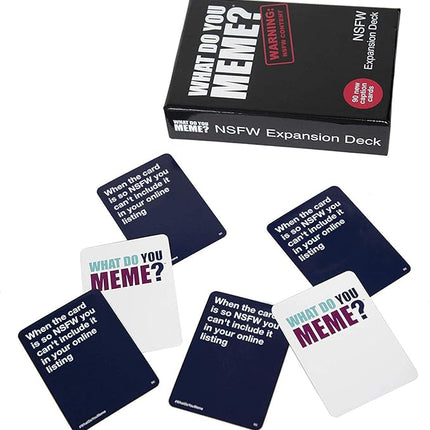 WHAT DO YOU MEME? NSFW Expansion Pack Designed to be Added to Core Game