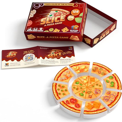 Slice Original Edition | Fast-Paced Family Friendly Game for 2-8 Players Ages 8+ | Strategy, Speed & Luck for Pizza Party and Night Fun (Core Game)