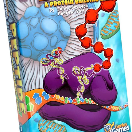 Genius Games Peptide: A Protein Building Game | A Strategy Card Game with Accurate Science for Gamers and Teachers | Teaches Amino Acids, mRNA, Organelles
