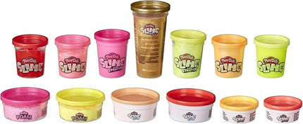 Play-Doh Foam and Play-Doh Slime: Super Cloud, HydroGlitz, Super Stretch, and Krackle 13 Multipack Bundle of Summer Colors for Kids 3 Years and Up, Non-Toxic (Amazon Exclusive)