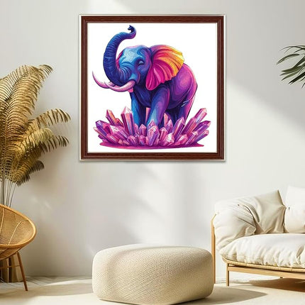 Wooden Puzzles for Adults 200 Pieces, Elephant Jigsaw Puzzles, Adult Puzzles Animal Wooden Toys 11x11.4 inch, Home Decor Gift Family Brain Game for Men Women Elders Seniors