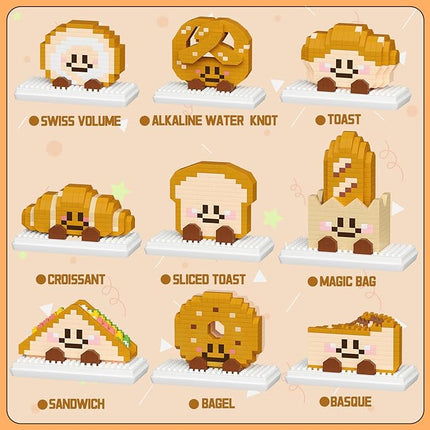 Nine Piece Set of Brain Building Blocks (9 Sets of Bread Building Blocks)