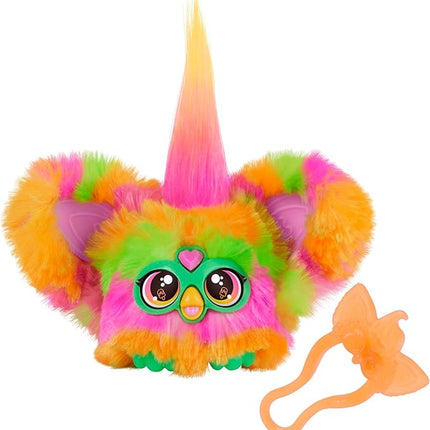 Furby Furblets Par-Tay Mini Friend, 45+ Sounds, Disco Music, Speaks Only Furbish, Electronic Plush Toys for Girls & Boys, Interactive Pets, Multicolor, 6+