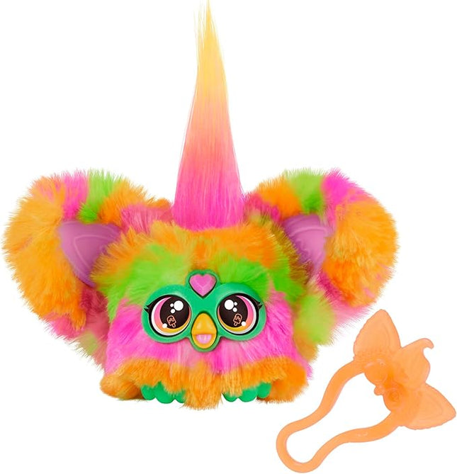Furby Furblets Par-Tay Mini Friend, 45+ Sounds, Disco Music, Speaks Only Furbish, Electronic Plush Toys for Girls & Boys, Interactive Pets, Multicolor, 6+