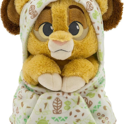 Disney Store Unisex-Children Babies Collection: Simba Plush in Swaddle with Detailed Plush Features - Official Soft Toy - Stuffed Animals for Babies - Perfect for Fans & Kids