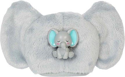 Barbie Cutie Reveal Fashion Doll, Jungle Series Elephant Plush Costume, 10 Surprises Including Mini Pet & Color Change
