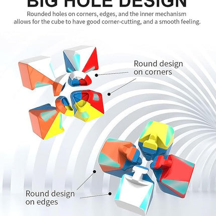 CFMOUR 10 Pack 3x3 Speed Cube Set - Moyu Meilong 3C, Stickerless Magic Cubes Bundle 3x3x3- Fast Turning Birthday Party Easter Valentines Day Gifts Puzzle Game Brain Toy for Kids and Adult ﻿