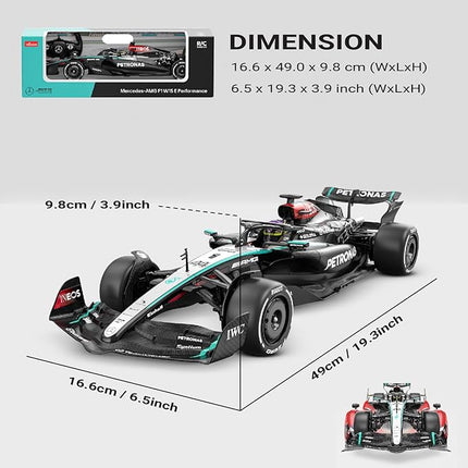 Voltz Toys Mercedes-AMG F1 W15 1:12 Scale RC Car – Officially Licensed Formula 1 Remote Control Race Car, 2.4GHz for Boys, Girls and Collectors (1:12 Mercedes-AMG F1 W15)