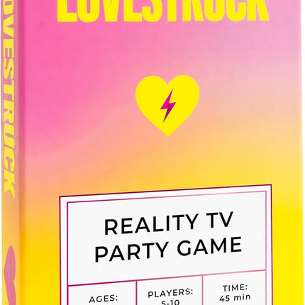 Lovestruck - Reality TV Party Board Game | 5-10 Players, for Groups, Adult Game Night, No TV Knowledge Needed, Social Deduction