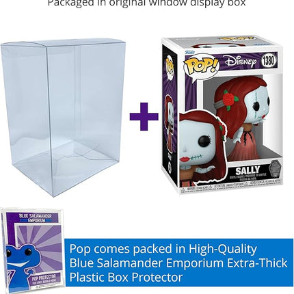 Blue Salamander Emporium Protective Case Bundled with Vinyl Figure – The Nightmare Before Christmas 30th Anniversary – Formal Sally Funko Pop #1380