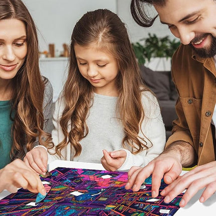 Wooden Jigsaw Puzzle for Adults - Challenging 300 Piece Puzzle with Cool Shapes - Mind Bending Brain Teaser Collection (Chaos Chronicles)